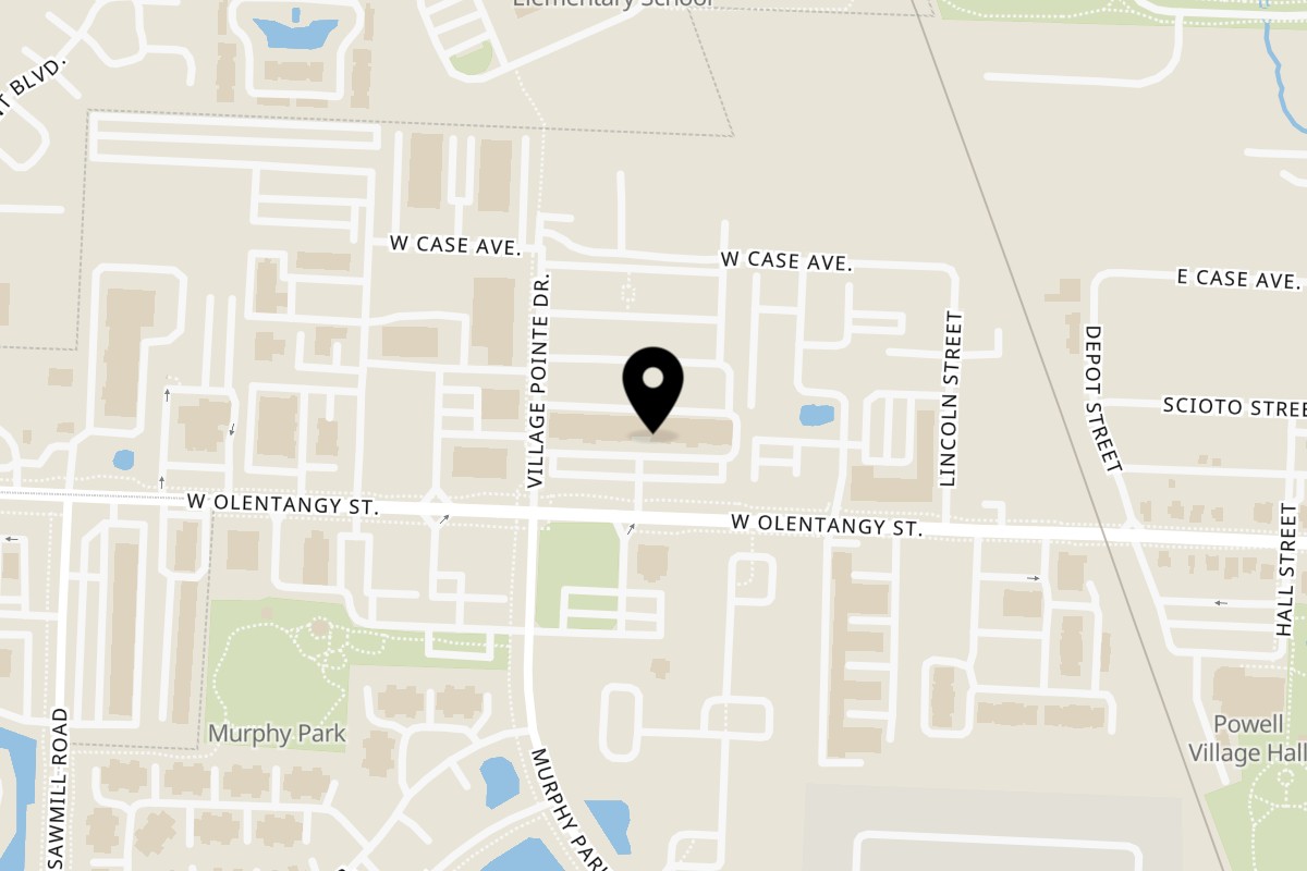 Map showing the location of Khaab Indian Kitchen and Bar Powell on 230 W Olentangy St in Powell